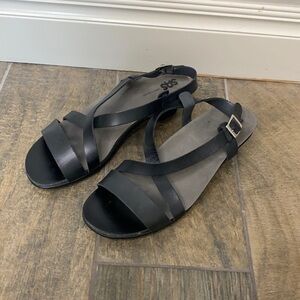 SAS black sandals size 10 M.